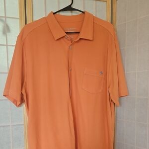 Tommy Bahama Men's Orange Polo Shirt